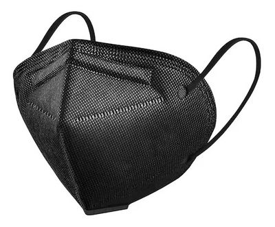 CUBREBOCA KN95 SIN FILTRO PIEZA COLOR NEGRO