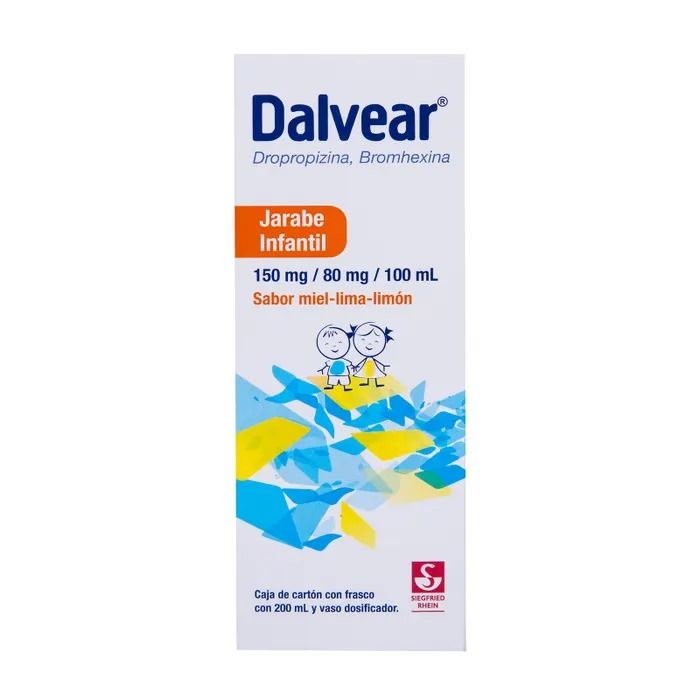 DALVEAR INFANTIL 150/80 MG JBE 100 ML SABOR MIEL-LIMA-LIMÓN