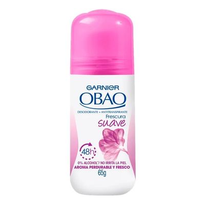 DESODORANTE SUAVE ROLL ON MUJER 65 G OBAO