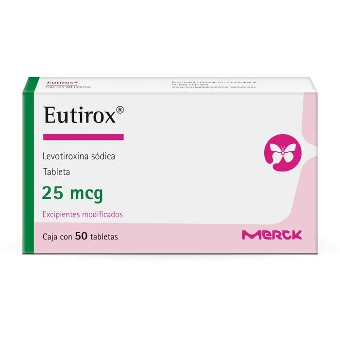 EUTIROX 25 MCG 50 TAB