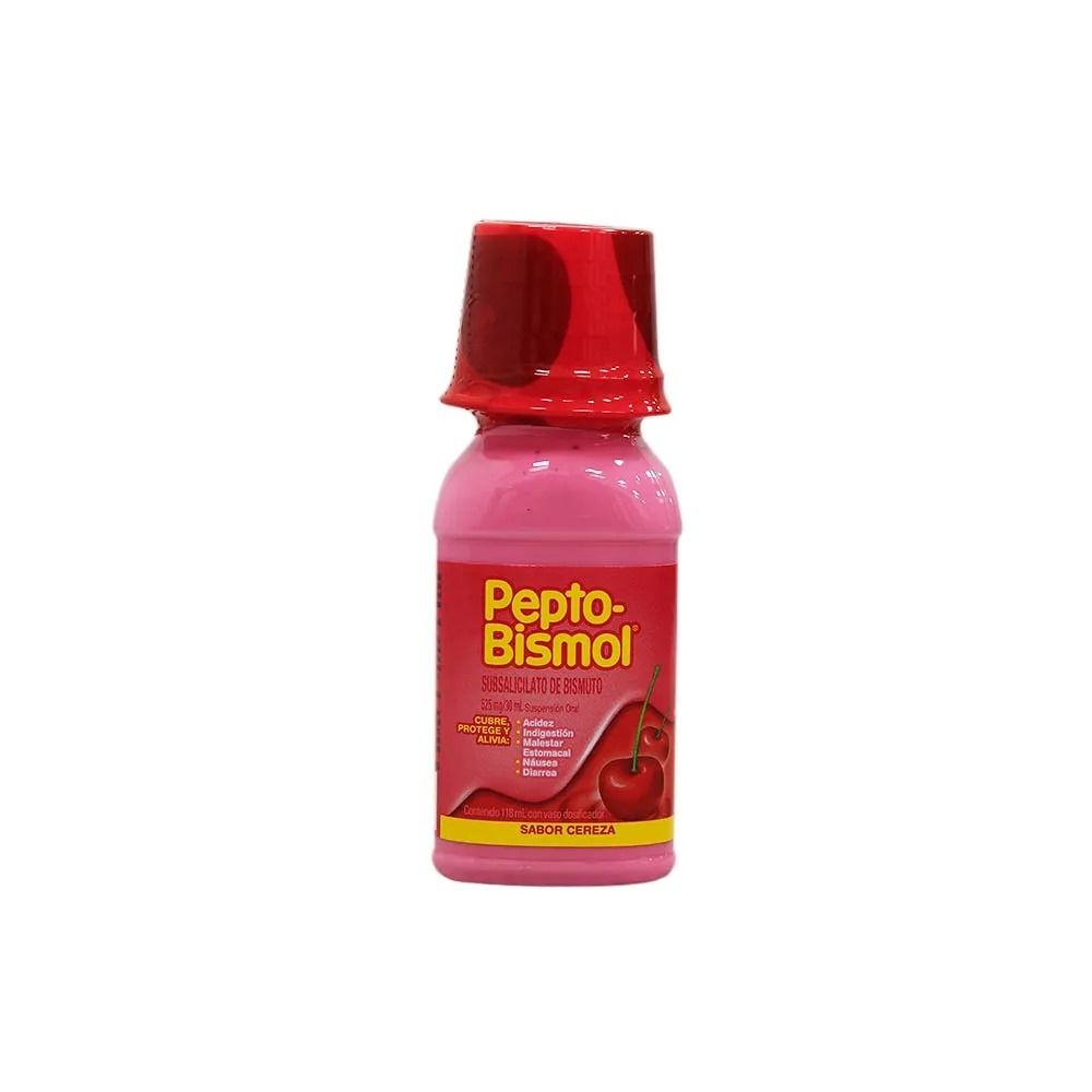PEPTO-BISMOL CEREZA 1.750 G/100 ML SUSP 118 ML