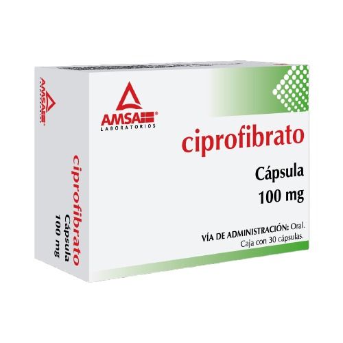 CIPROFIBRATO 100 MG 30 CAP AMSA