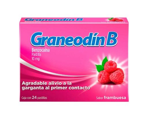 GRANEODÍN B 10 MG 24 PAST FRAMBUESA