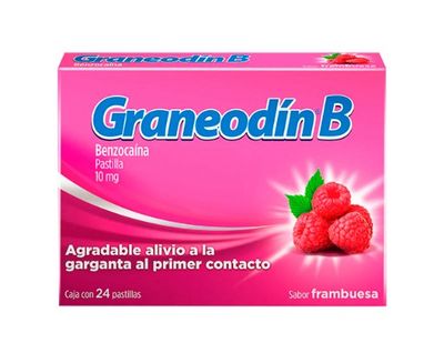 GRANEODÍN B 10 MG 24 PAST FRAMBUESA