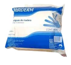 ABATELENGUAS PAQ 500 PZAS AMBIDERM