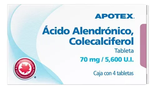 ÁCIDO ALENDRÓNICO, COLECALCIFEROL 70 MG/5600 U.I. 4 TAB APOTEX