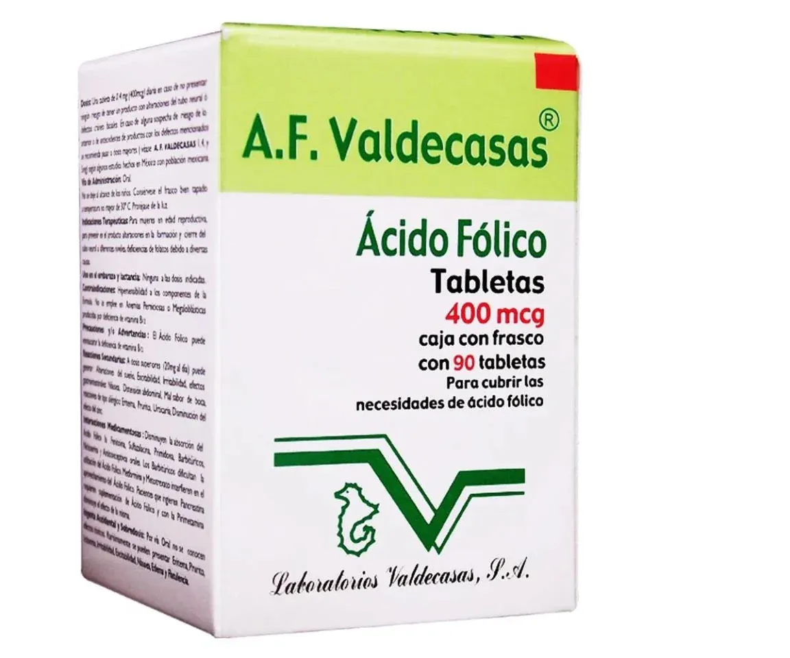 A.F. VALDECASAS 400 MCG 90 TAB