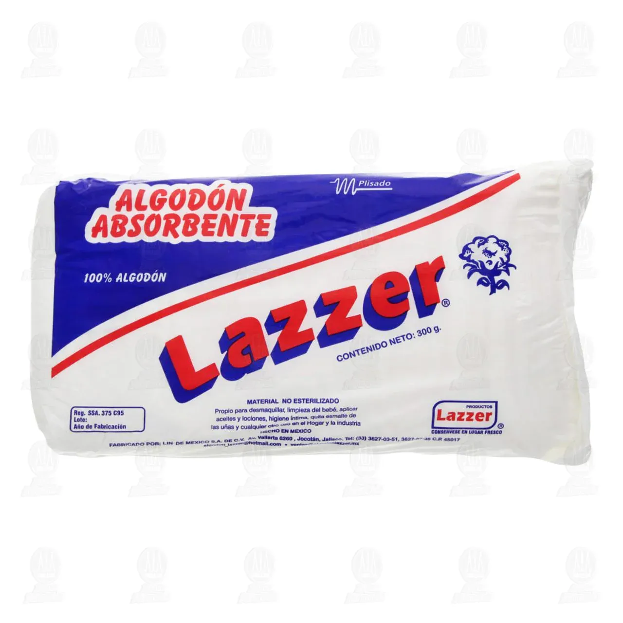 ALGODON PLISADO BOLSA 300 G LAZZER