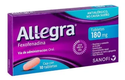 ALLEGRA 180 MG 10 COMPR