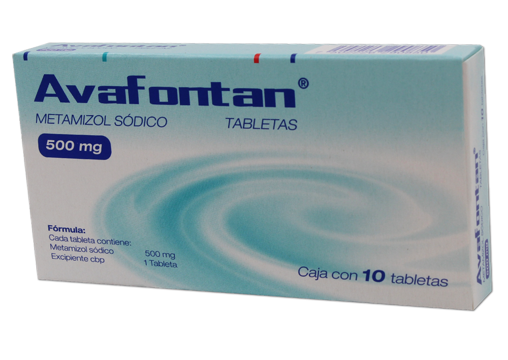 AVAFONTAN 500 MG 10 TAB