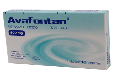AVAFONTAN 500 MG 10 TAB