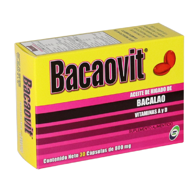 BACAOVIT 800 MG 30 CAP