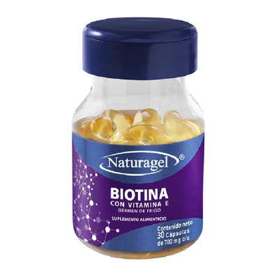 BIOTINA CON VITAMINA E 700 MG 30 CAP NATURAGEL