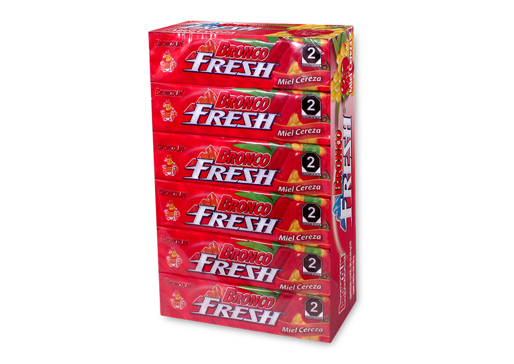 BRONCOFRESH MIEL CEREZA CJA 12 TUBOS