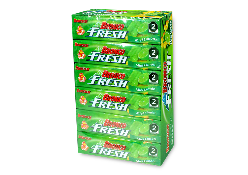 BRONCOFRESH MIEL LIMON CJA 12 TUBOS