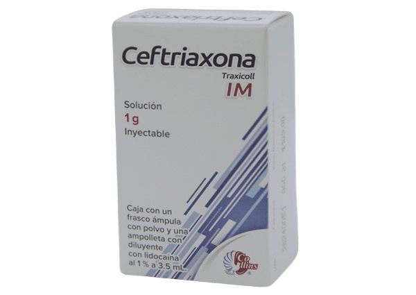 CEFTRIAXONA TRAXICOLL 1 G/3.5 ML AMP IM COLLINS