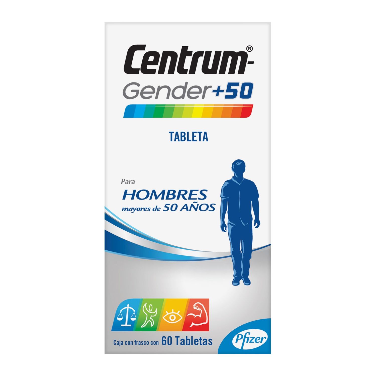 CENTRUM GENDER ADULTO PARA HOMBRES FCO 60 TAB