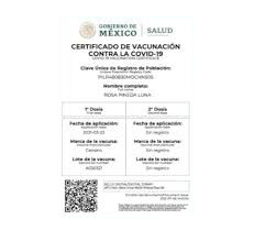 CERTIFICADO COVID