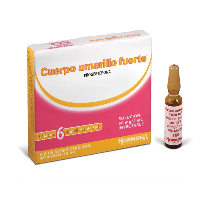 CUERPO AMARILLO FUERTE 50 MG/2 ML 6 AMP