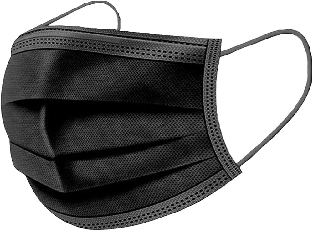 CUBREBOCA TRICAPA TERMOSELLADO BOLSA 10 PZAS NEGRO