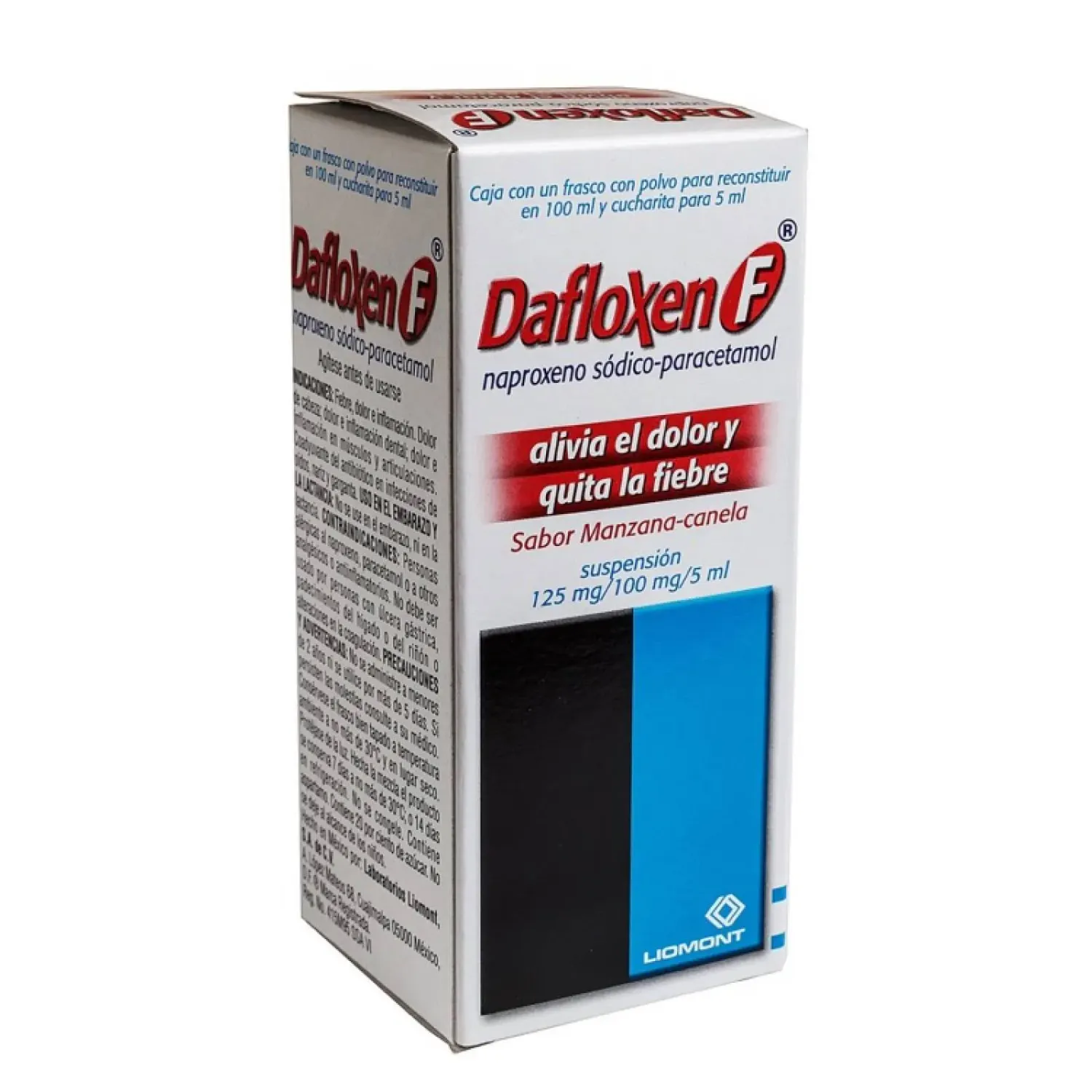 DAFLOXEN F 125/100 MG/5ML SUSP 100 ML