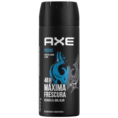 DESODORANTE YOUNG 48 H AXE AEROSOL HOMBRE 150 ML