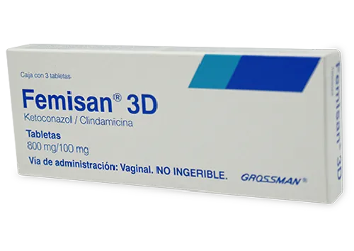 FEMISAN 3D 800/100 MG 3 TAB VAGINALES
