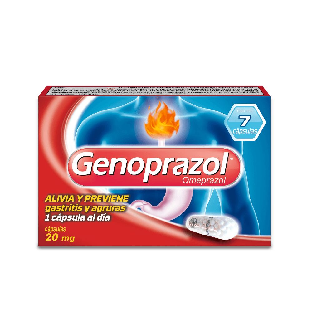 GENOPRAZOL 20 MG 7 CAP