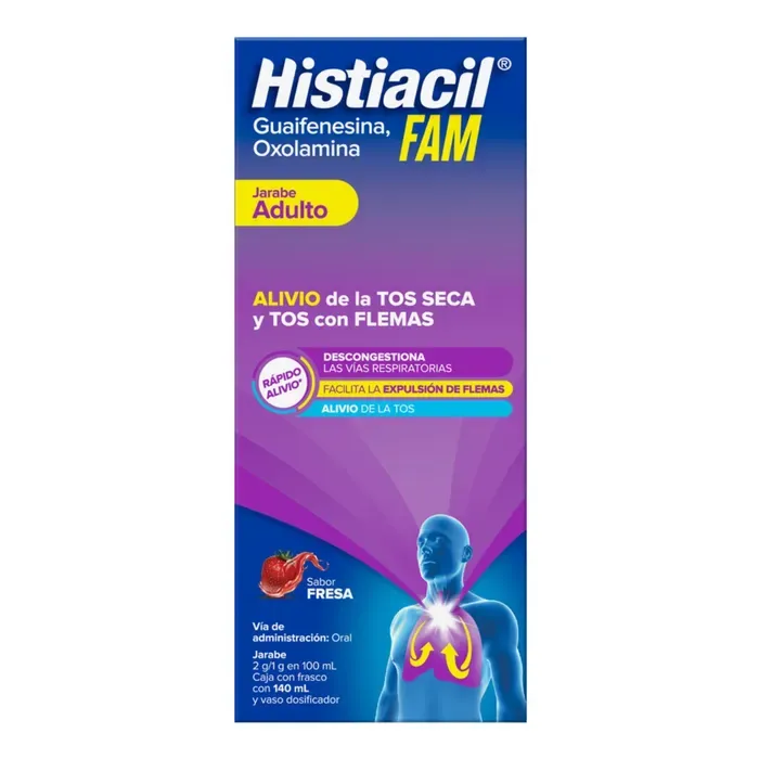 HISTIACIL FAM ADULTO JBE 140 ML FRESA