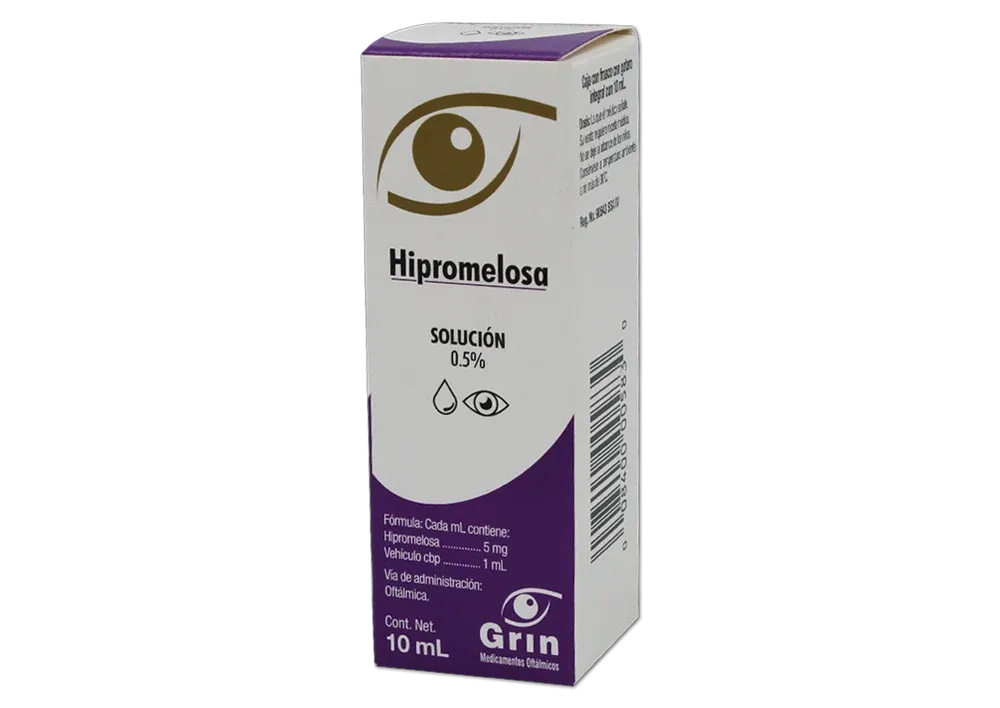 HIPROMELOSA 0.5% 5 MG GOT 10 ML GRIN