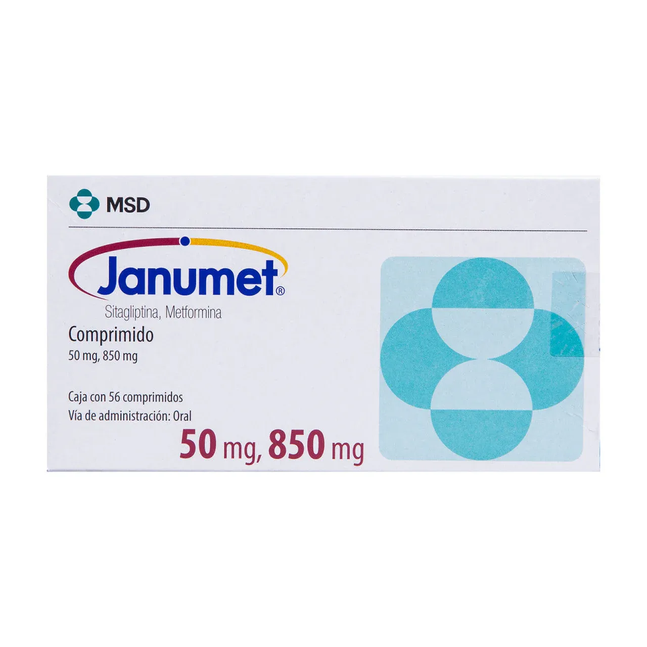 JANUMET 50/850 MG 56 COMP