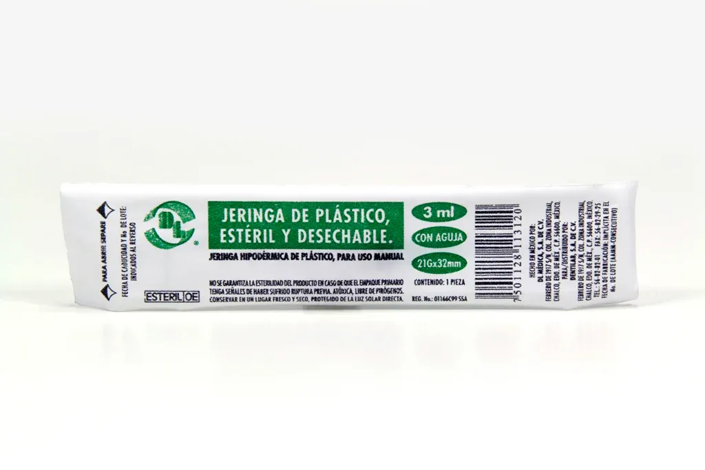 JERINGA 3 ML VERDE 21GX32MM PZA DL