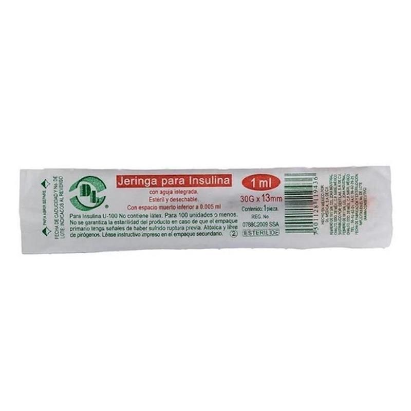 JERINGA INSULINA 1 ML 30GX13MM PZA DL