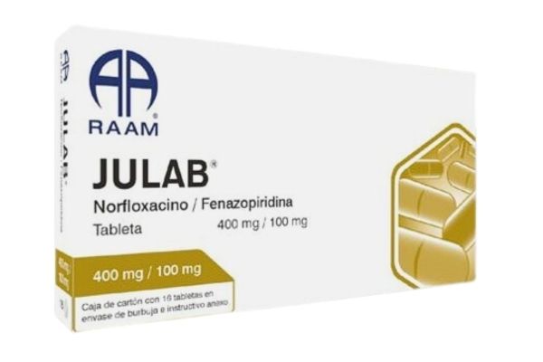 JULAB 400/100 MG 16 TAB