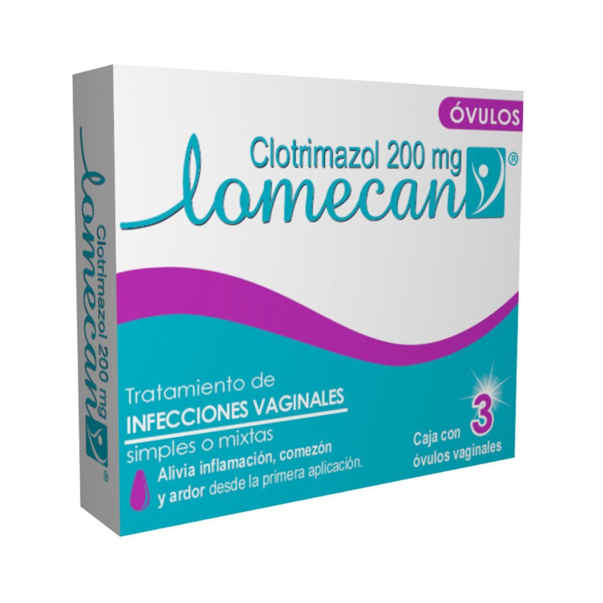 LOMECAN V 200 MG 3 OVULOS