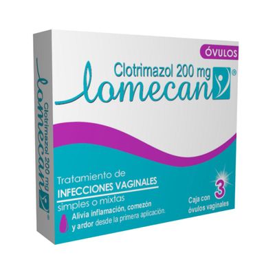 LOMECAN V 200 MG 3 OVULOS