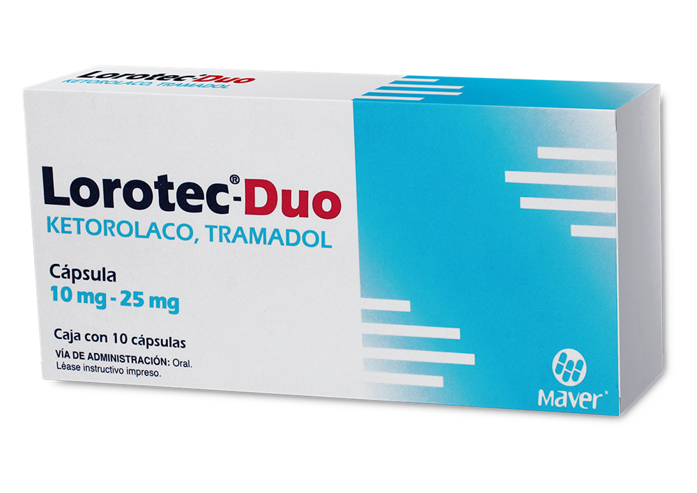 LOROTEC-DUO 10/25 MG 10 CAP