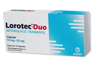 LOROTEC-DUO 10/25 MG 10 CAP