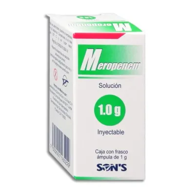 MEROPENEM 1 G/20 ML AMP IV SONS