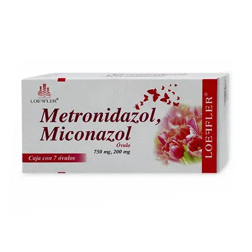 METRONIDAZOL, MICONAZOL (MICONALON) 750/200 MG 7 OVULOS