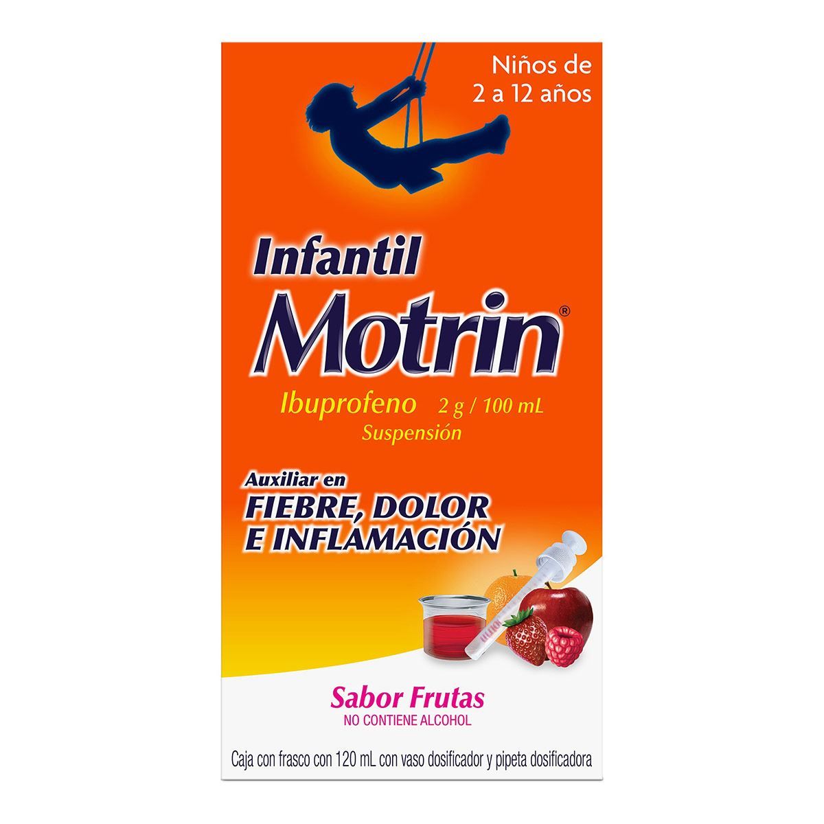 MOTRIN INFANTIL 2 G/100 ML SUSP 120 ML