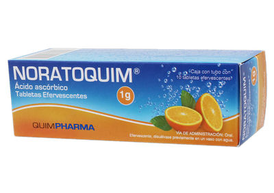 NORATOQUIM 1 G 10 TAB EFERV SABOR NARANJA