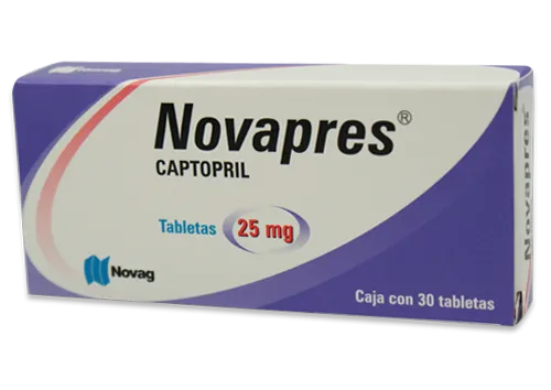 NOVAPRES 25 MG 30 TAB