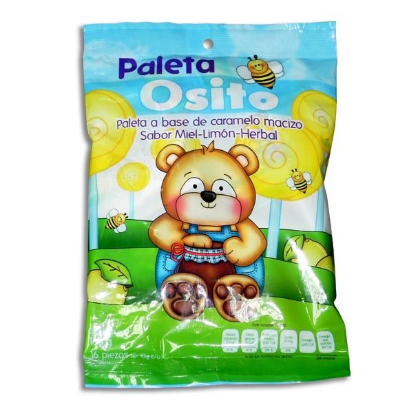 PALETA OSITO BOL 16 PZAS