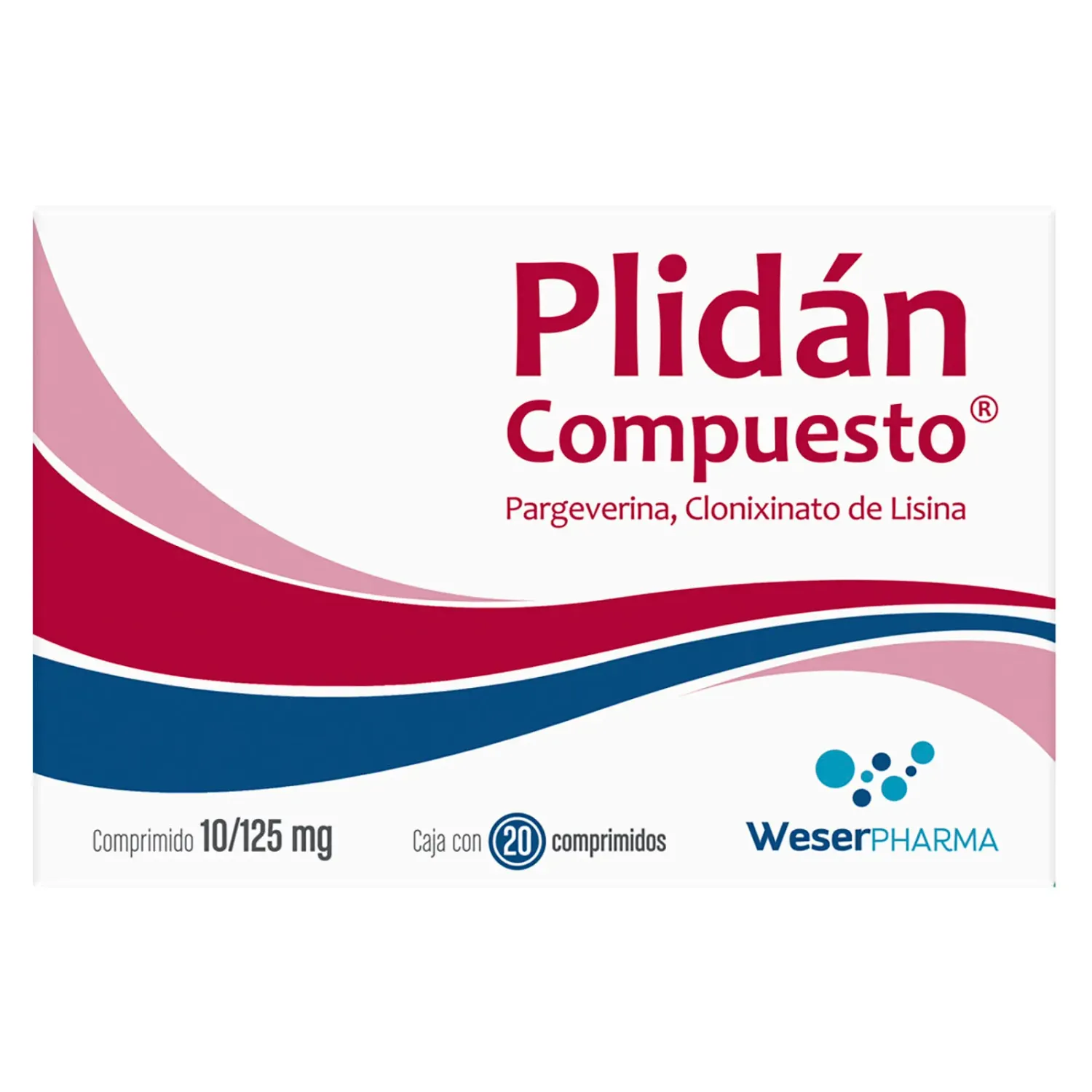 PLIDÁN COMPUESTO 10/125 MG 20 COMP