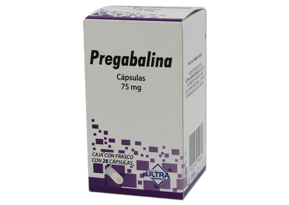PREGABALINA 75 MG 28 CAP ULTRA