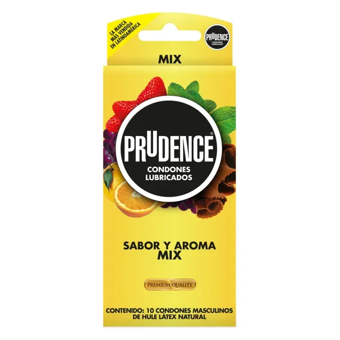 PRUDENCE  SABOR Y AROMA MIX 10 CONDONES