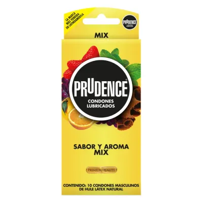 PRUDENCE  SABOR Y AROMA MIX 10 CONDONES