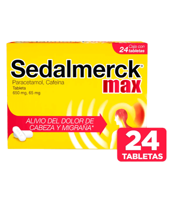 SEDALMERCK MAX 650/65 MG 24 TAB