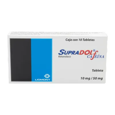 SUPRADOL F 10/50 MG 10 TAB